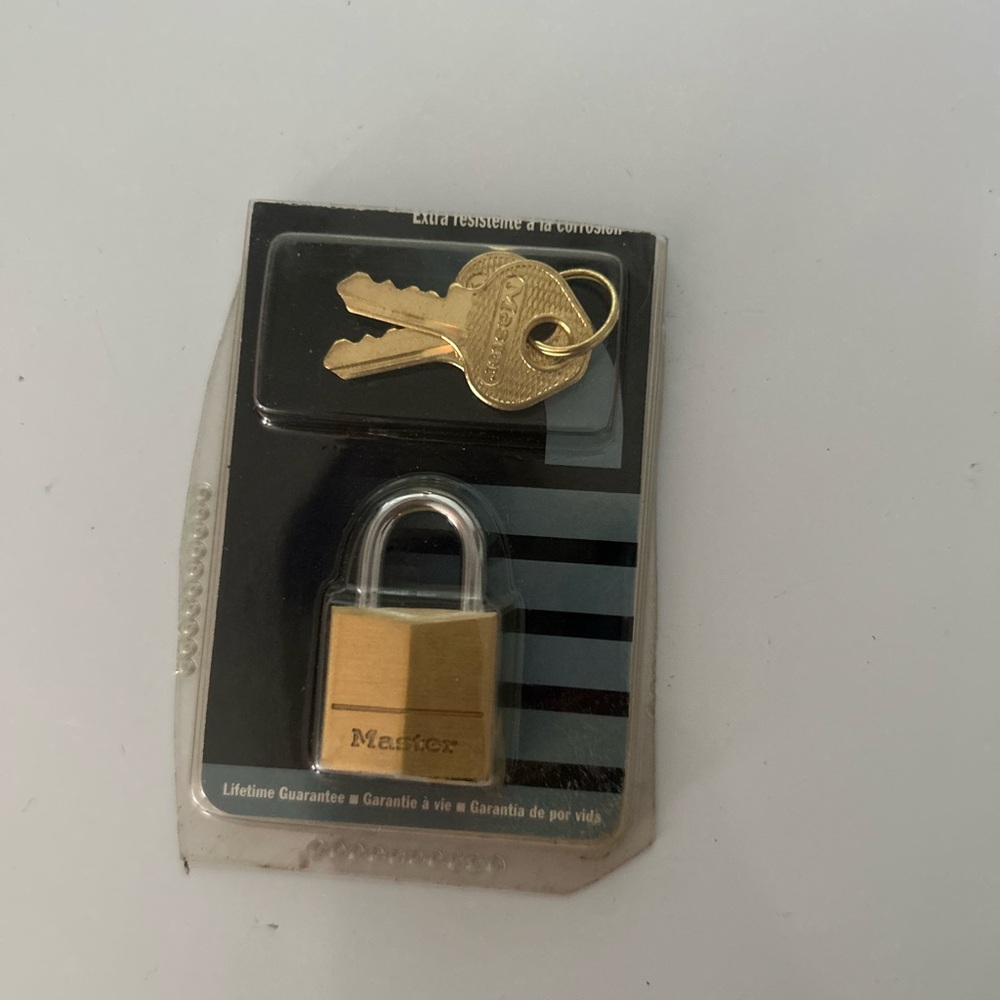 Masters Gold Padlock with Matching Keys